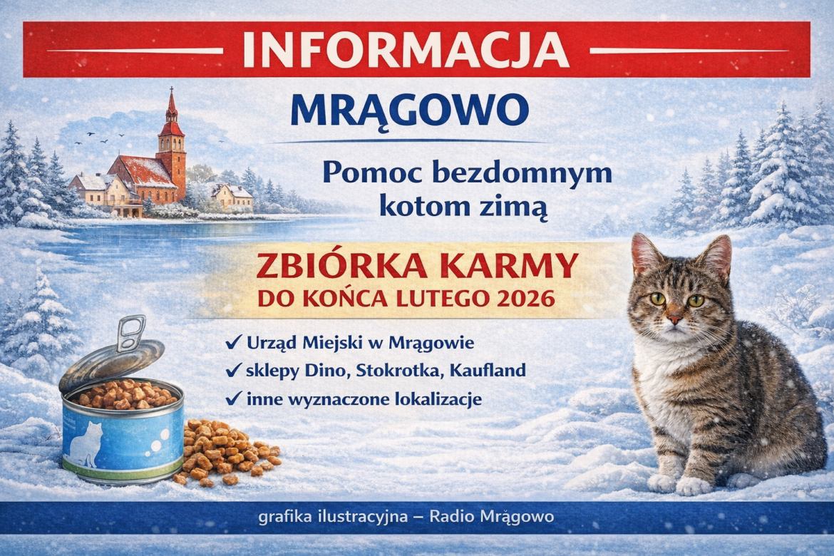 pomoc bezdomnym kotom Mrągowo zbiórka karmy