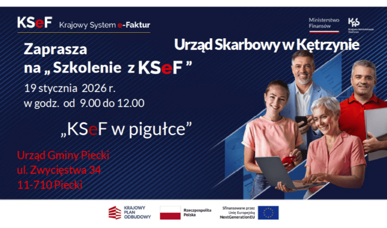 Szkolenie o Krajowym Systemie e-Faktur. Spotkanie w Pieckach