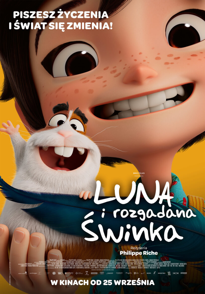 Fot.: materiały dystrybutora, za pośrednictwem Kina Zodiak w Mrągowie Plakat filmu Luna i rozgadana świnka